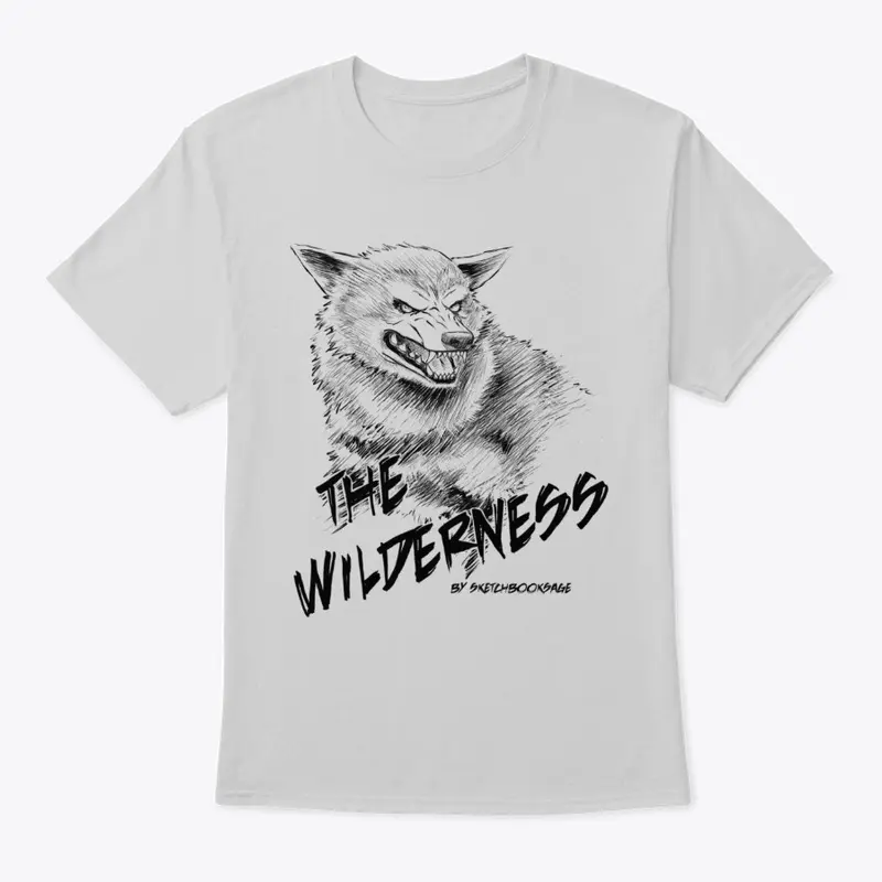 the wilderness, wolf black design